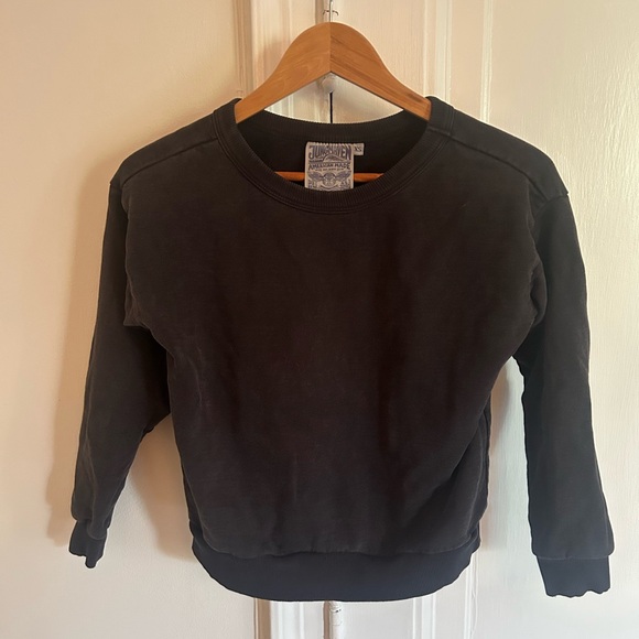 Jungmaven Laguna Cropped Sweatshirt Black XS - Picture 2 of 4